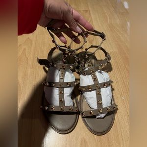 Gold studded Sandals